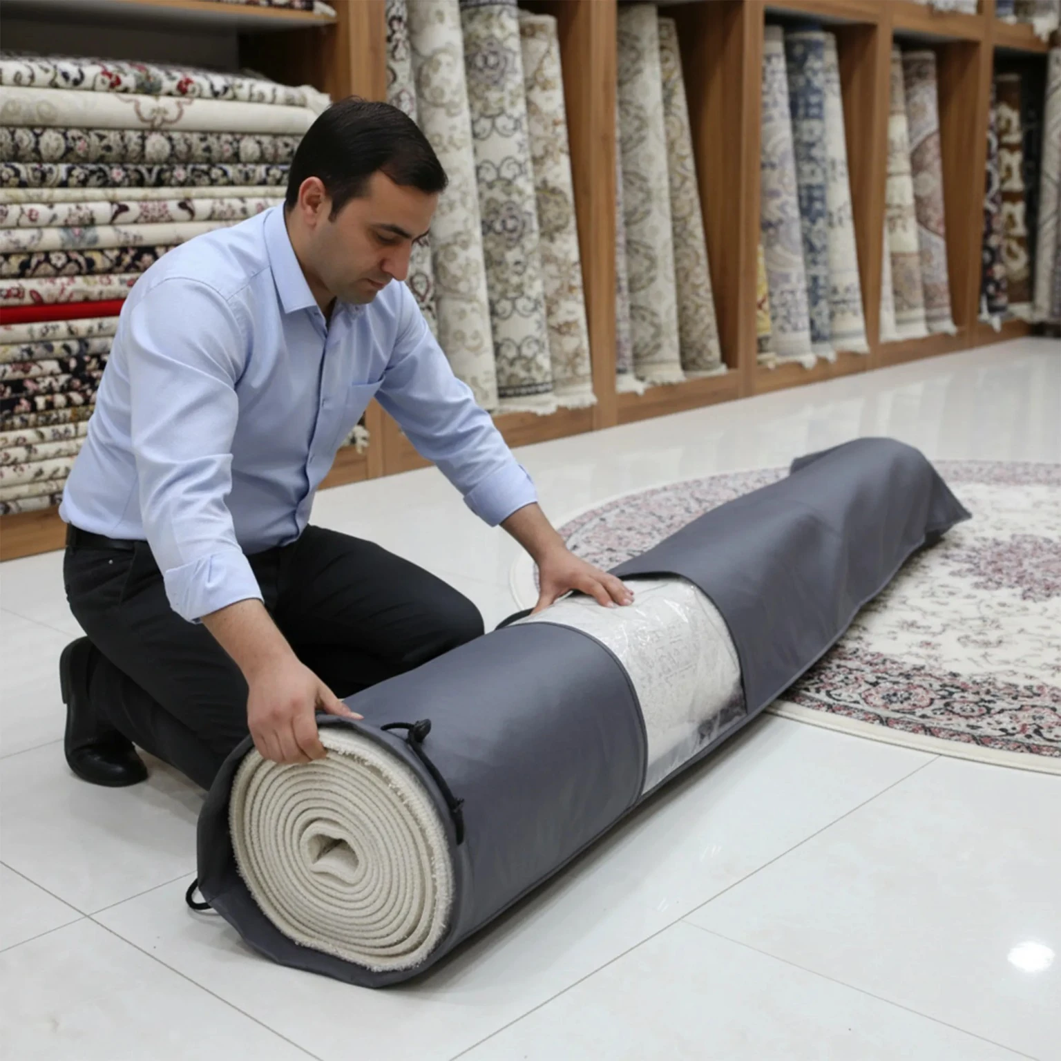 Export-standard Persian carpet packaging