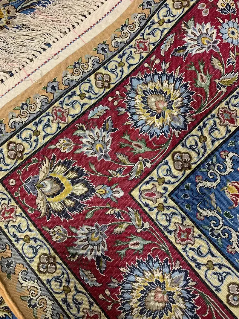 سجادة أصفهان فارسية معقودة يدوياً — أفشان أزرق — 200 × 300 cm — image 2