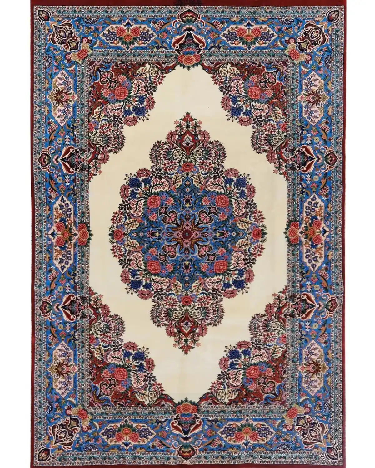 Ivory Royal Harmony — Handmade Kashan Carpet