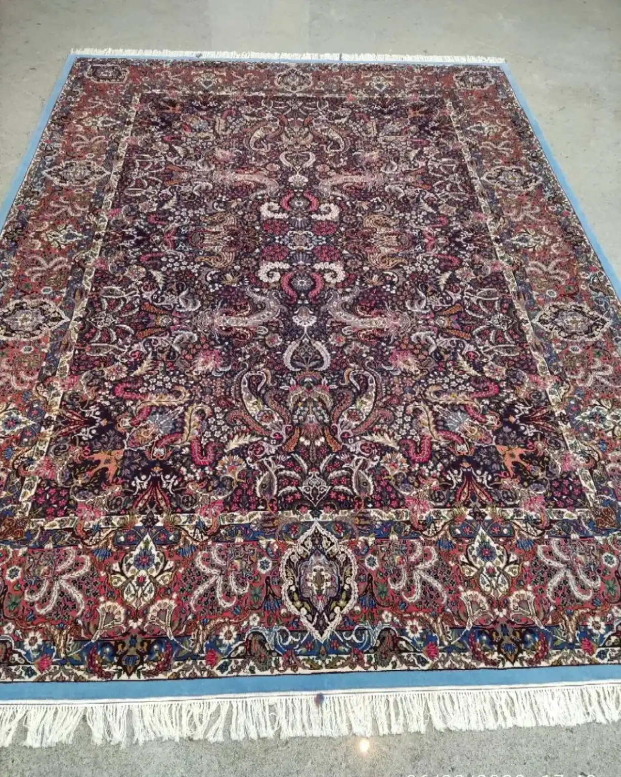 Obsidian Paisley Tapestry — complete view