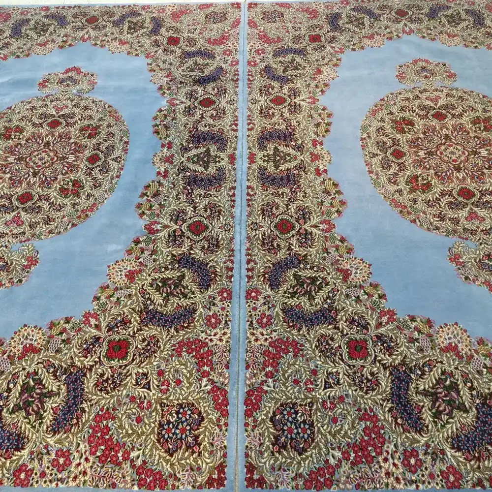 Azure Twin Medallions — matched pair view