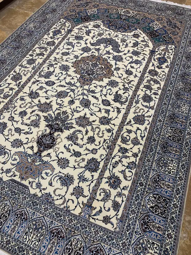 Naein handgeknüpftes Perserteppich-Paar — Mihrab-Vasenmotiv — 200 × 300 cm × 2 — Produktbild 2
