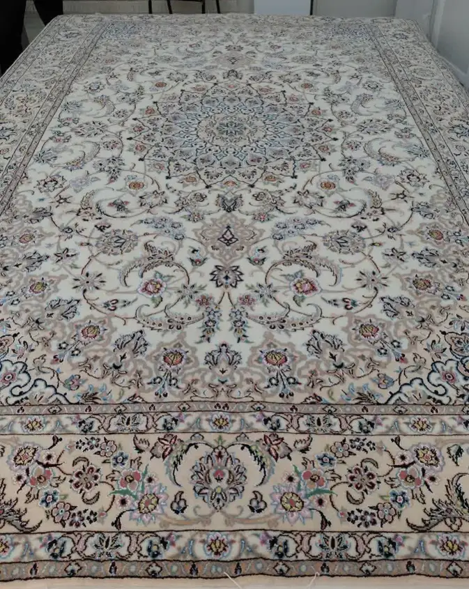 سجادة نايين فارسية معقودة يدوياً — شاه عباسي — 200 × 300 cm, PRR-NN-007