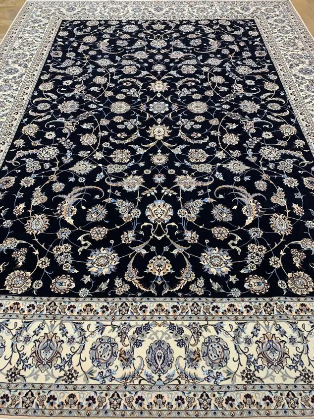 سجادة نايين فارسية معقودة يدوياً — أفشان يغطي الحقل — 300 × 400 cm, PRR-NN-012