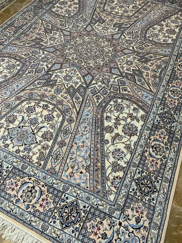 زوج سجاد نايين فارسي معقود يدوياً — شهیاد — 200 × 300 × 2 cm — 2