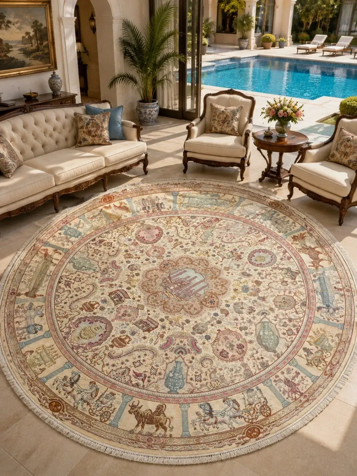 Imperial Persian Heritage Round Rug — PRR-RR-027-D250