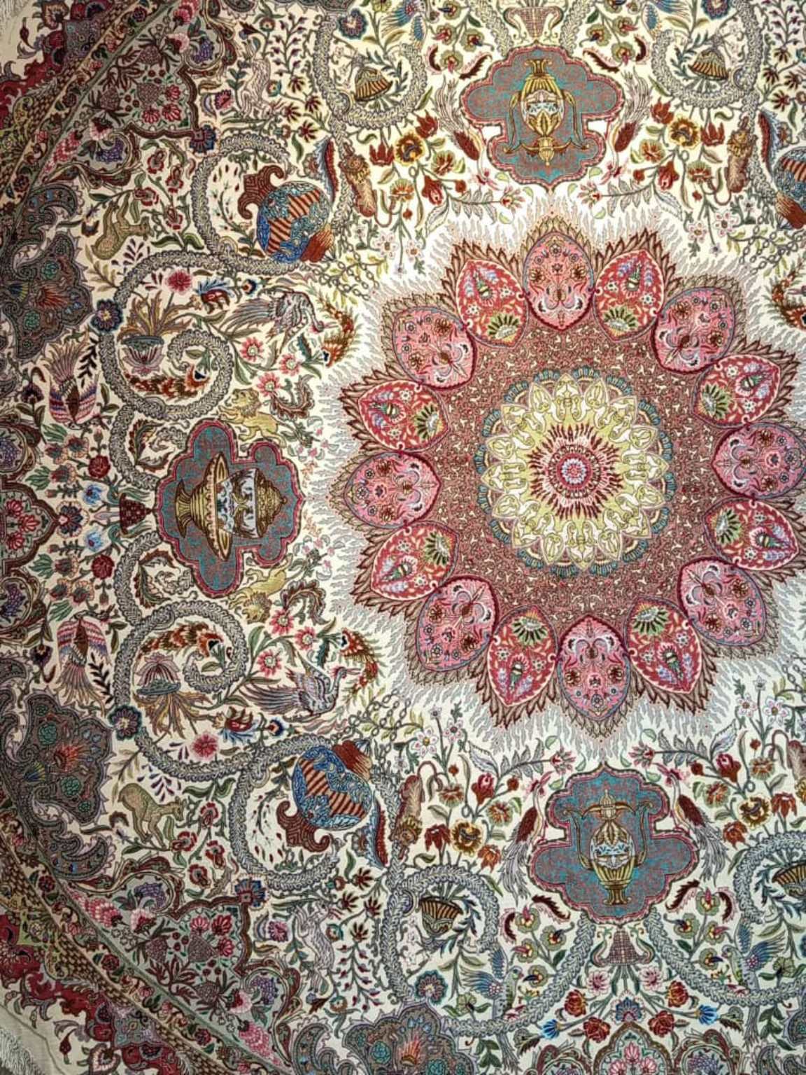 Imperial Paradise Medallion Round Rug — PRR-RR-044-D300 — image 1