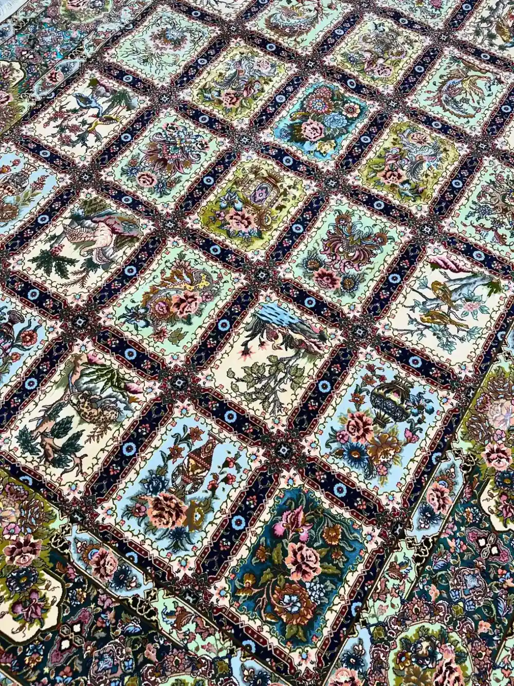 Tabriz Golestan Portrait Luxury Handwoven Rug — Gallery 2