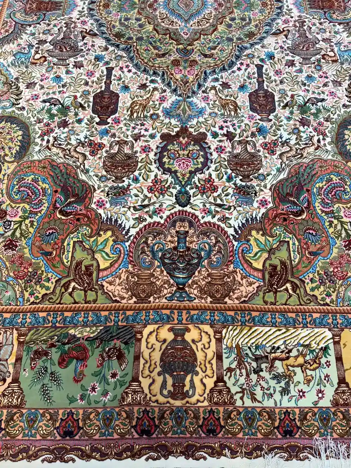 Tabriz Achaemenid Golestan Luxury Handwoven Rug — Gallery 2