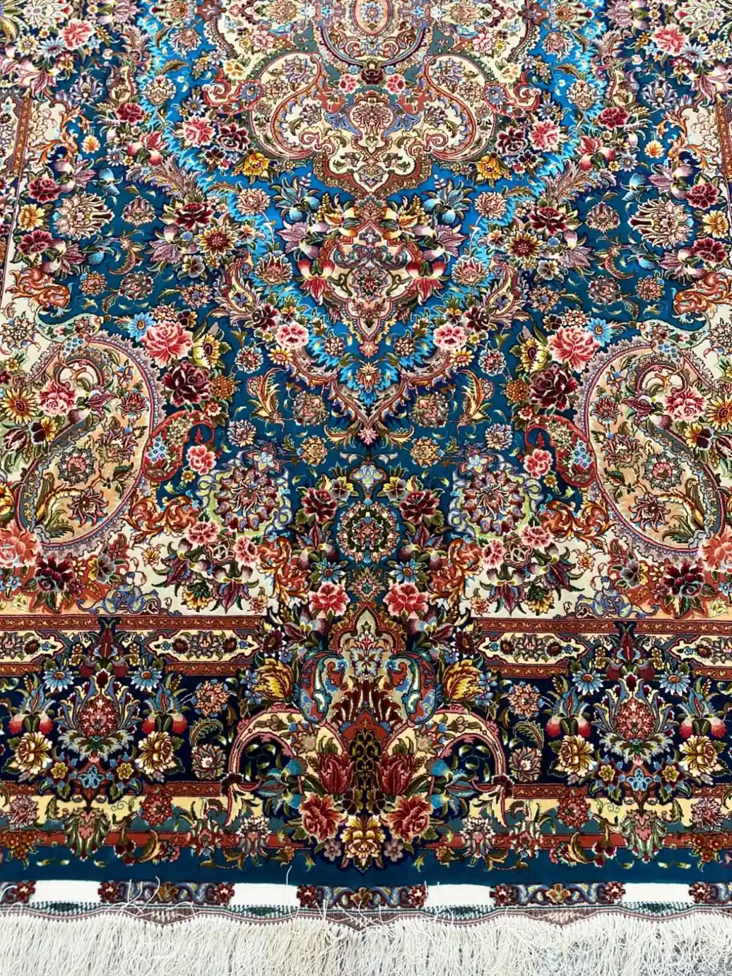 Blue Imperial Tabriz Carpet — Gallery 1