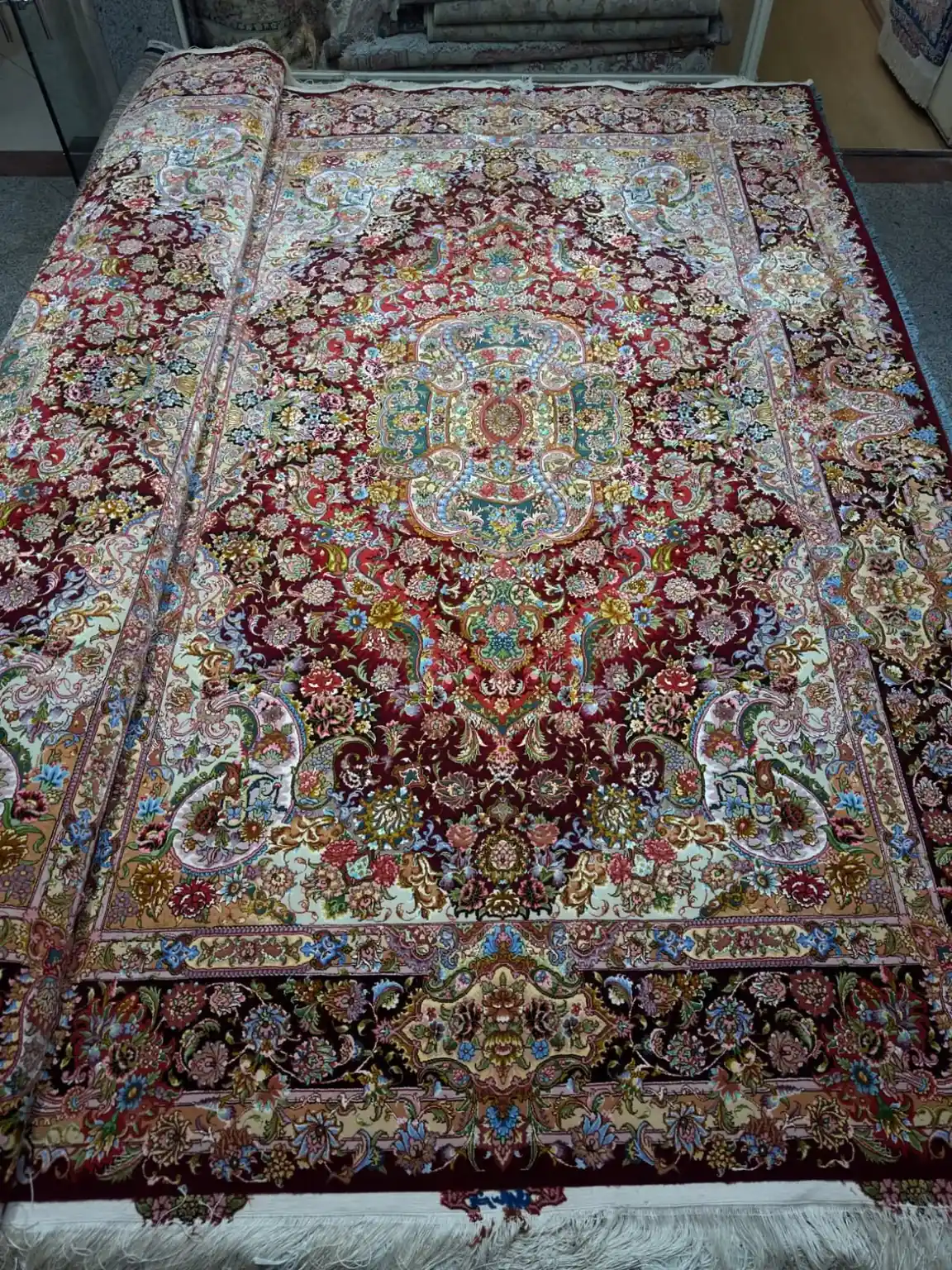Royal Crimson Prestige Tabriz Carpet Pair — PRR-TZ-029